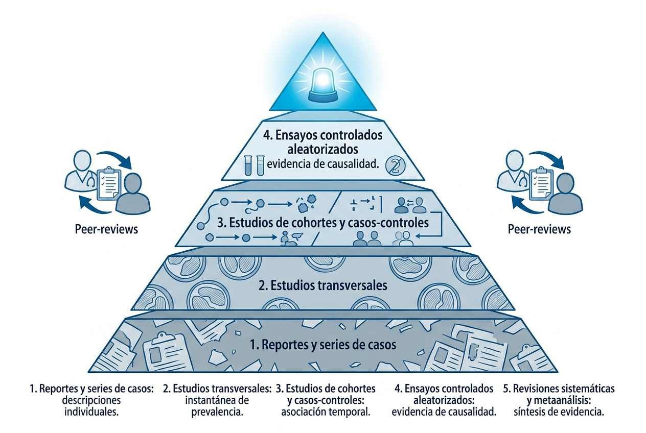 Evidencia científica — niveles y evaluación de confiabilidad